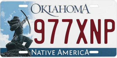 OK license plate 977XNP
