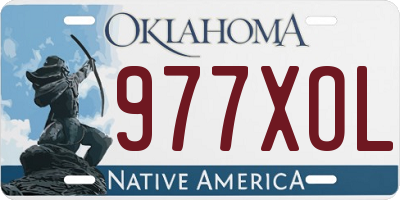 OK license plate 977XOL