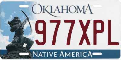 OK license plate 977XPL