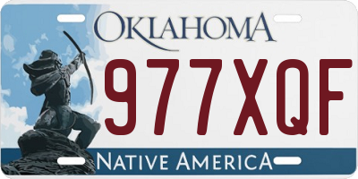 OK license plate 977XQF