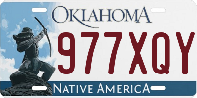 OK license plate 977XQY