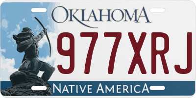 OK license plate 977XRJ