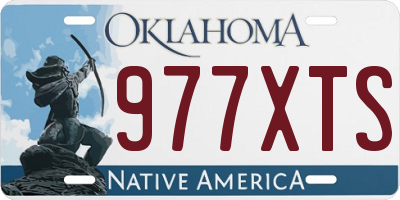 OK license plate 977XTS