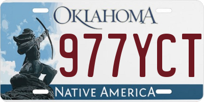 OK license plate 977YCT