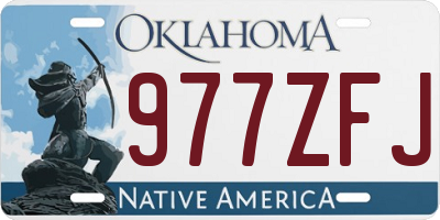 OK license plate 977ZFJ