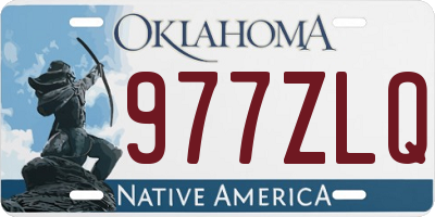 OK license plate 977ZLQ