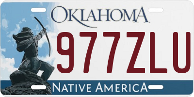 OK license plate 977ZLU