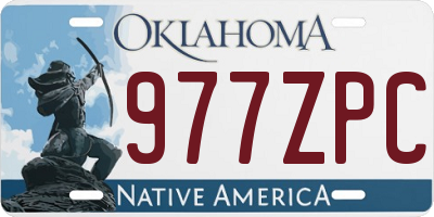 OK license plate 977ZPC