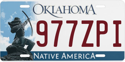 OK license plate 977ZPI