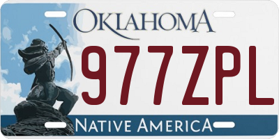 OK license plate 977ZPL