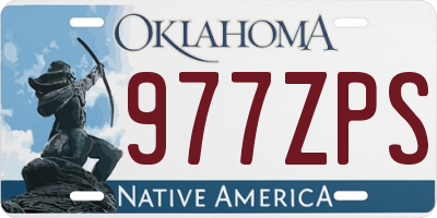 OK license plate 977ZPS