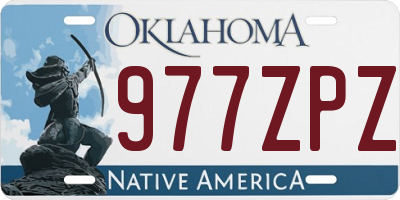 OK license plate 977ZPZ