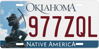 OK license plate 977ZQL