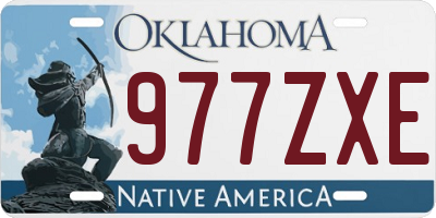 OK license plate 977ZXE