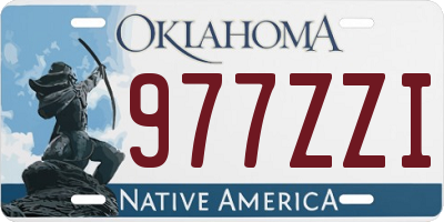 OK license plate 977ZZI