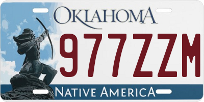 OK license plate 977ZZM