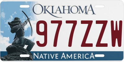 OK license plate 977ZZW