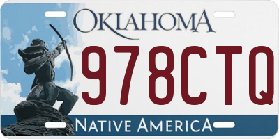 OK license plate 978CTQ