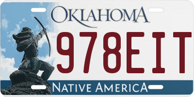 OK license plate 978EIT