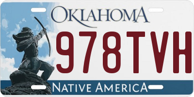 OK license plate 978TVH