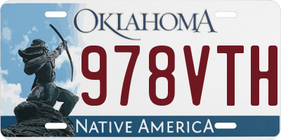 OK license plate 978VTH