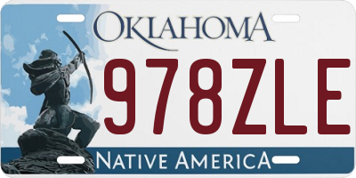 OK license plate 978ZLE