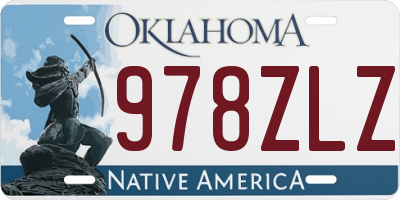 OK license plate 978ZLZ