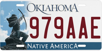 OK license plate 979AAE