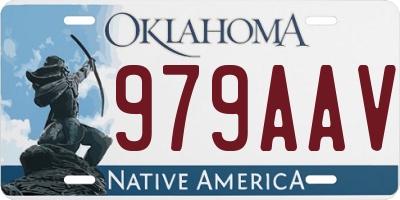 OK license plate 979AAV