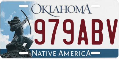 OK license plate 979ABV