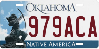 OK license plate 979ACA