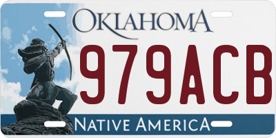 OK license plate 979ACB