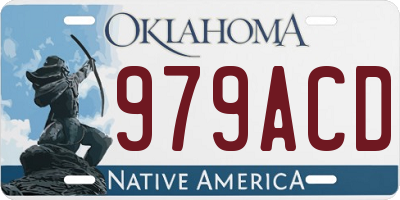 OK license plate 979ACD