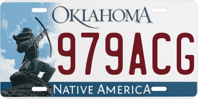 OK license plate 979ACG