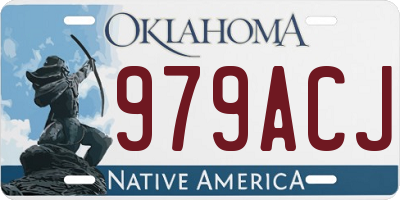 OK license plate 979ACJ