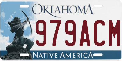 OK license plate 979ACM