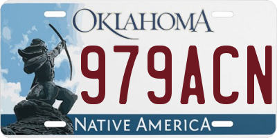 OK license plate 979ACN