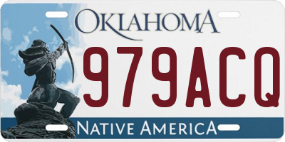OK license plate 979ACQ