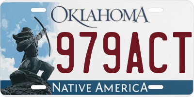 OK license plate 979ACT