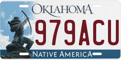 OK license plate 979ACU