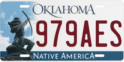 OK license plate 979AES