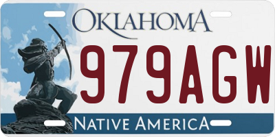 OK license plate 979AGW