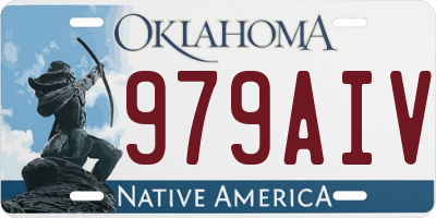OK license plate 979AIV