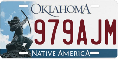 OK license plate 979AJM
