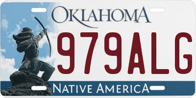 OK license plate 979ALG