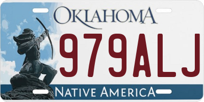 OK license plate 979ALJ