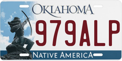 OK license plate 979ALP