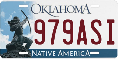 OK license plate 979ASI