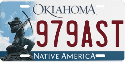 OK license plate 979AST