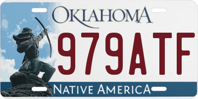 OK license plate 979ATF